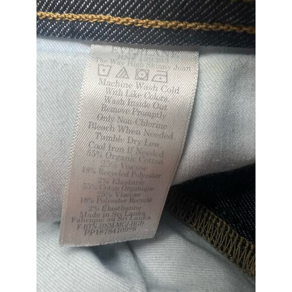 EVERLANE The Way High Clean Front Skinny Jeans Dark Indigo Women's Size 27 - Picture 10 of 12